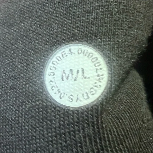 lululemon athletica Womens Oversized Fleece Sweater Dark Carbon Black Med Large - Picture 12 of 12